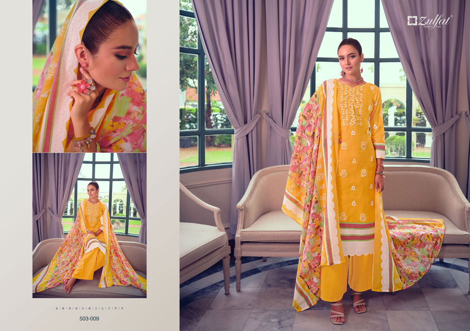 Nasreen BY Zulfat Cotton Dress Material Catalog